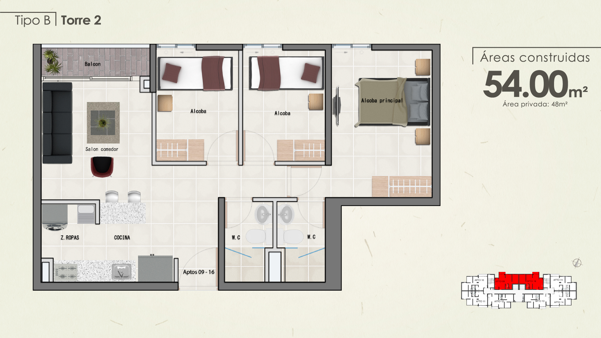 Proyectos Vivienda Nueva Allegro - Antioquia Apartamento en venta Antioquia Copacabana Machado 54 m2 Habitaciones 3 Baños 2 Garajes 0 Precio $210000000
