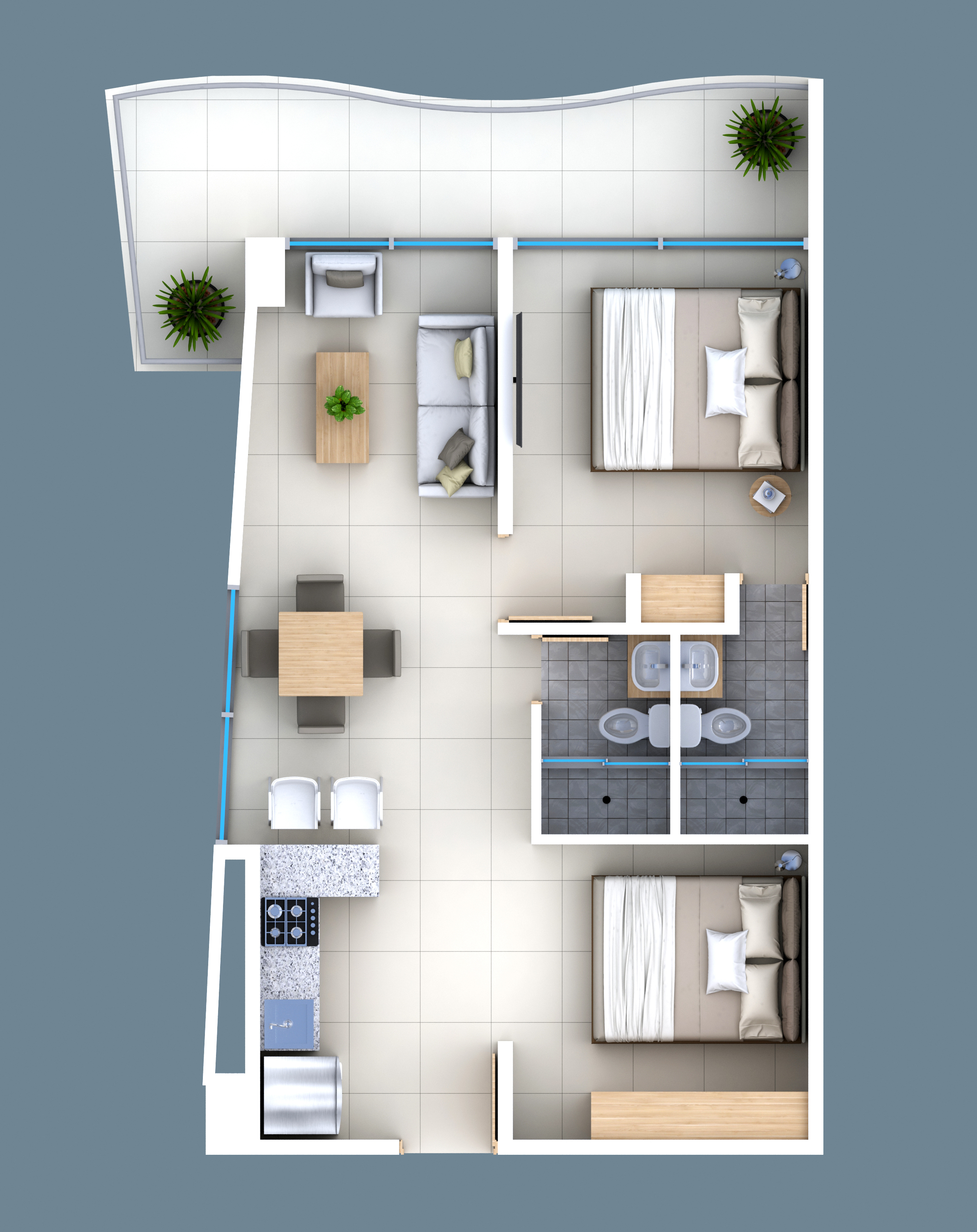 Vivienda No VIS Mint Barú Apartamento en venta Bolívar Cartagena Barú 67 m2 Habitaciones 1 Baños 2 Garajes 0 Precio $519904000