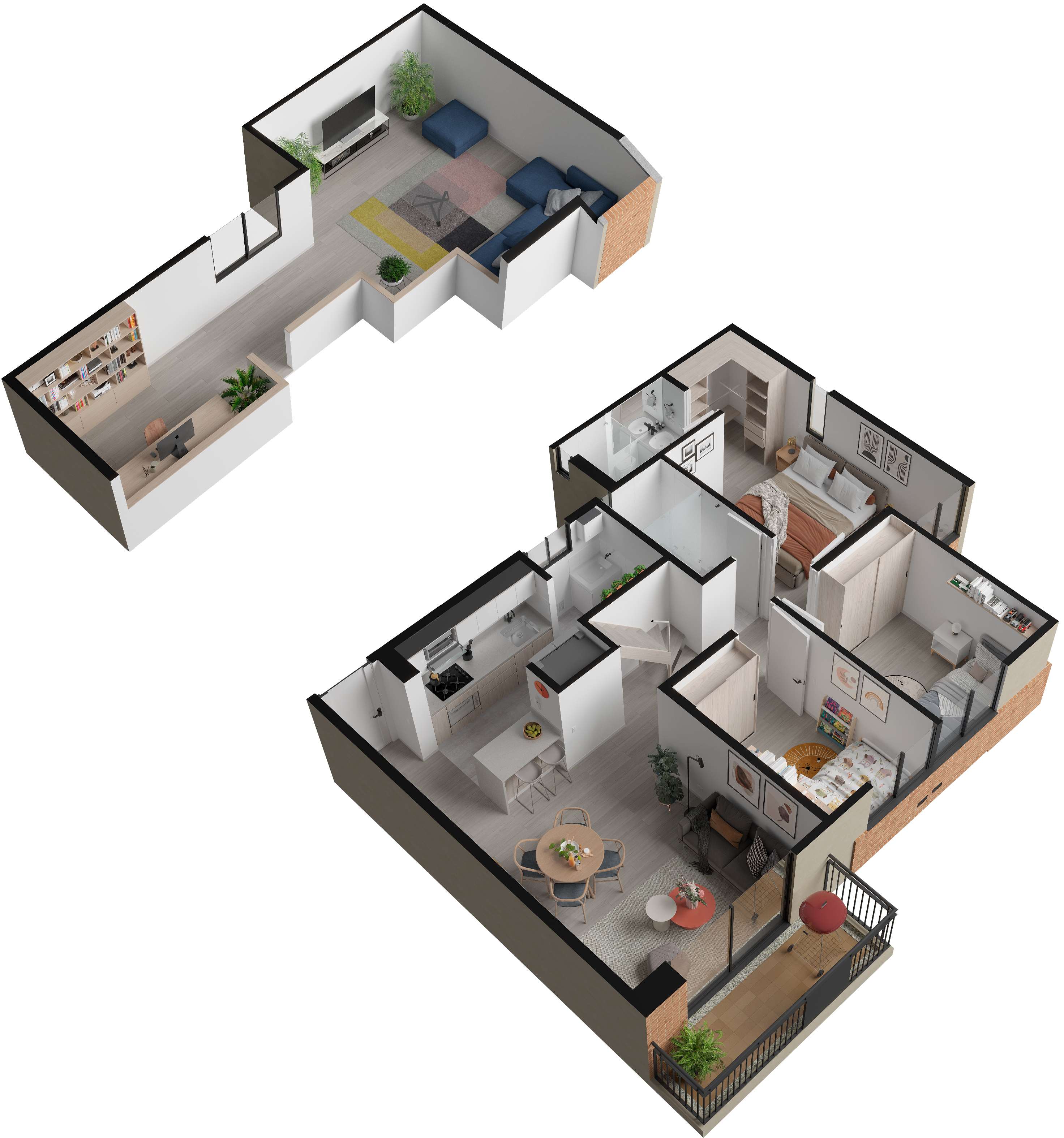 Proyectos Vivienda Nueva Qanvas Apartamento en venta Cundinamarca Zipaquirá Las Villas 92 m2 Habitaciones 3 Baños 2 Garajes 1 Precio $473567000