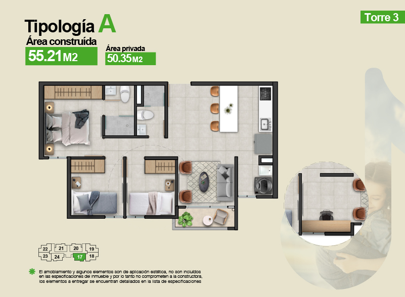 en undefined Undefined Undefined Undefined 50 m2 Habitaciones 2 Baños 2 Garajes 0 Precio $230600000