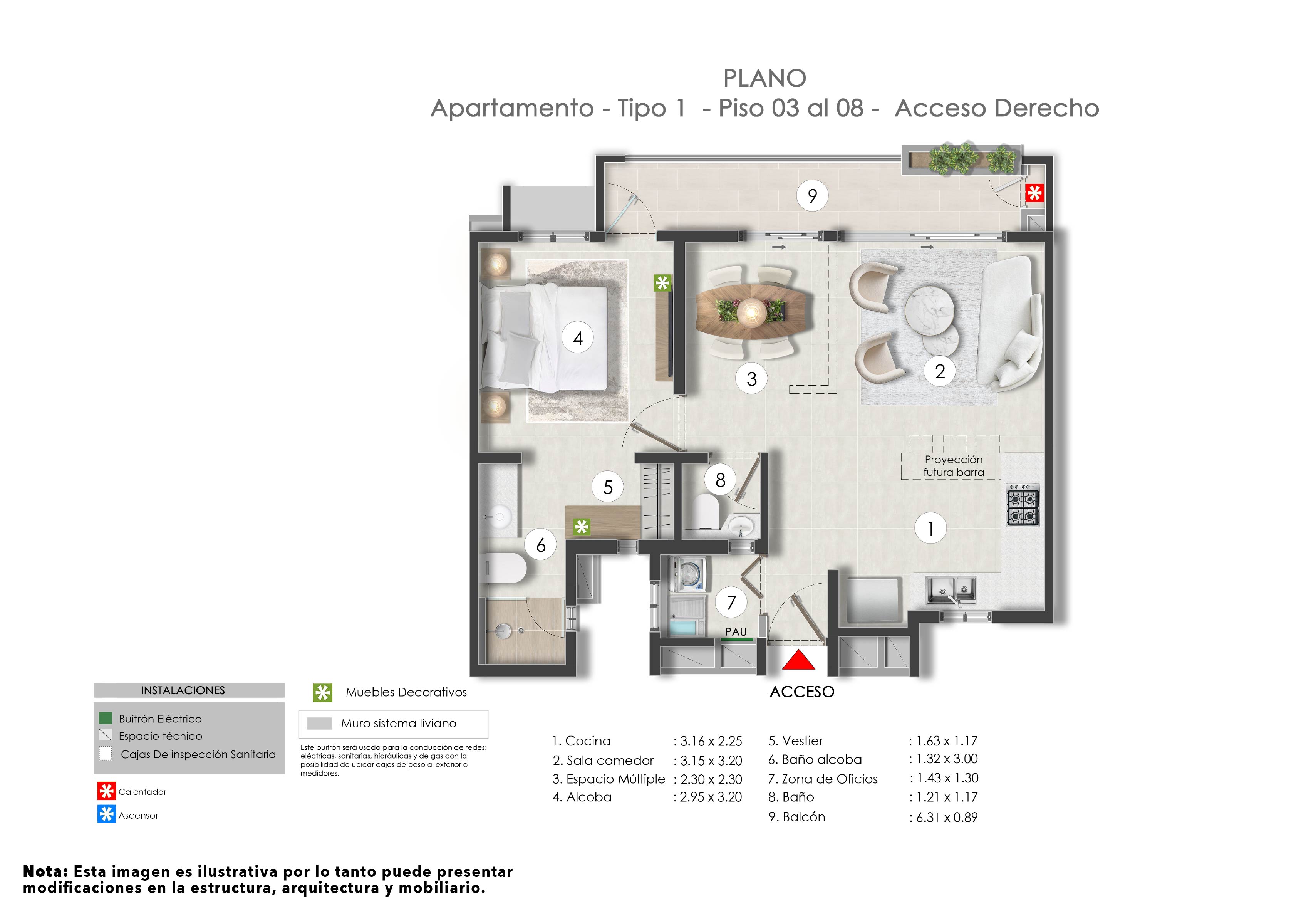 Proyectos Vivienda Nueva Leparc 29 Apartamento en venta Valle Del Cauca Cali Santa Mónica 69 m2 Habitaciones 2 Baños 2 Garajes 1 Precio $1099409970