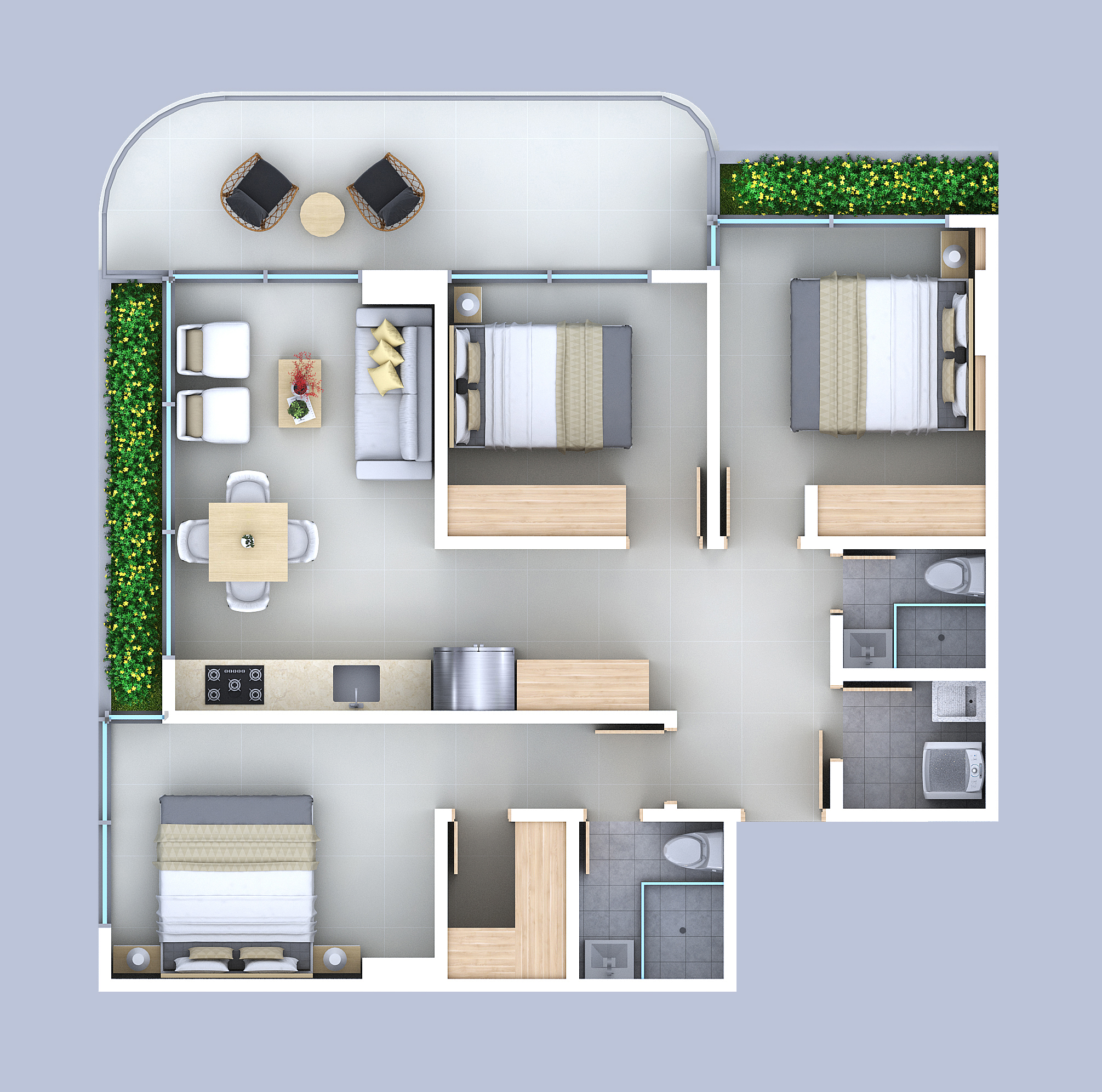 Proyectos Sobre Planos Soterrey Apartamento en venta Bolívar Cartagena Cielo Mar 83 m2 Habitaciones 2 Baños 2 Garajes 1 Precio $796702473