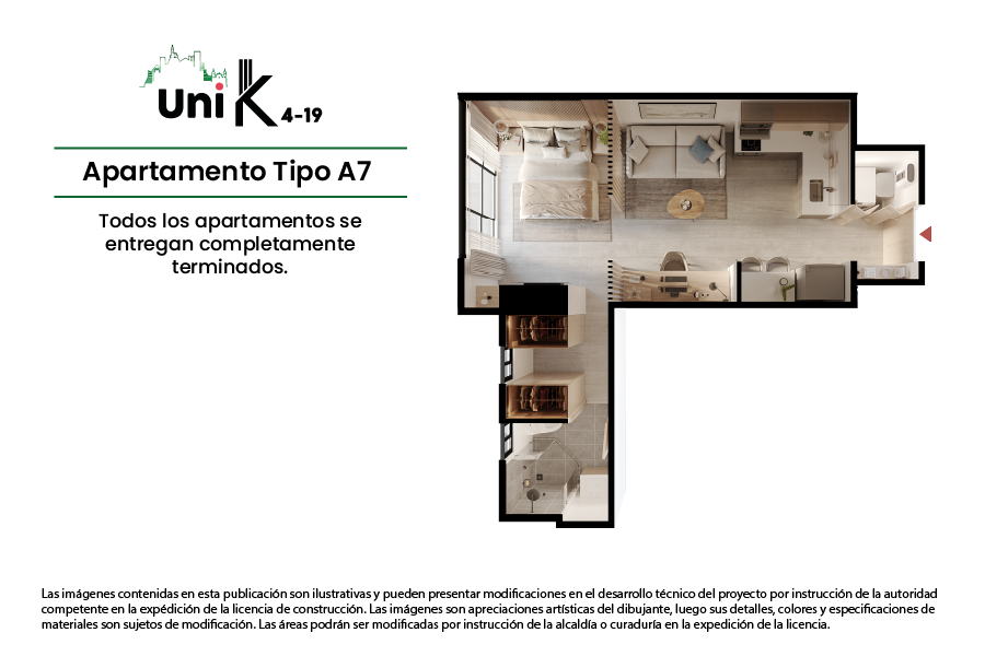 Proyectos Vivienda Nueva Uni K 4-19 Apartaestudio en venta Cundinamarca Bogotá Las Nieves 35 m2 Habitaciones 1 Baños 1 Garajes 0 Precio $395000000