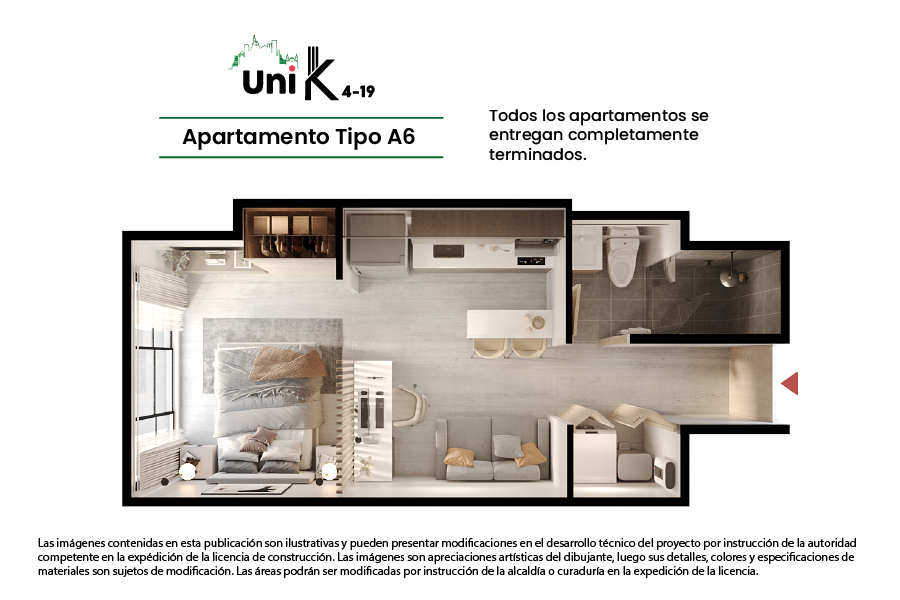 Vivienda No VIS Uni K 4-19 Apartaestudio en venta Cundinamarca Bogotá Las Nieves 28 m2 Habitaciones 1 Baños 1 Garajes 0 Precio $336000000
