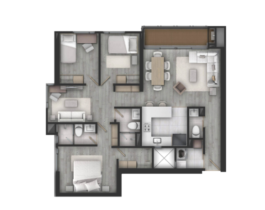 Proyectos Vivienda Nueva Vizcaya Apartamento en venta Cundinamarca Bogotá Otros 96 m2 Habitaciones 3 Baños 3 Garajes 2 Precio $891000000