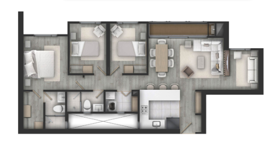 Proyectos Vivienda Nueva Vizcaya Apartamento en venta Cundinamarca Bogotá Otros 87 m2 Habitaciones 3 Baños 2 Garajes 1 Precio $842000000