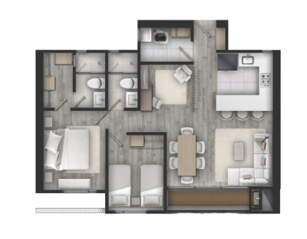 Proyectos Vivienda Nueva Vizcaya Apartamento en venta Cundinamarca Bogotá Otros 72 m2 Habitaciones 2 Baños 2 Garajes 1 Precio $720000000