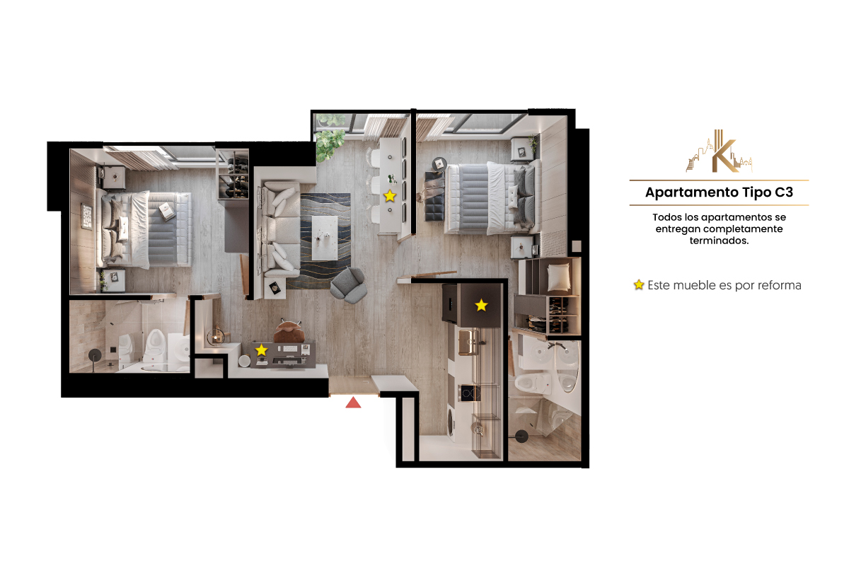  en undefined Undefined Undefined Undefined 47 m2 Habitaciones 2 Baños 2 Garajes 0 Precio $558200000