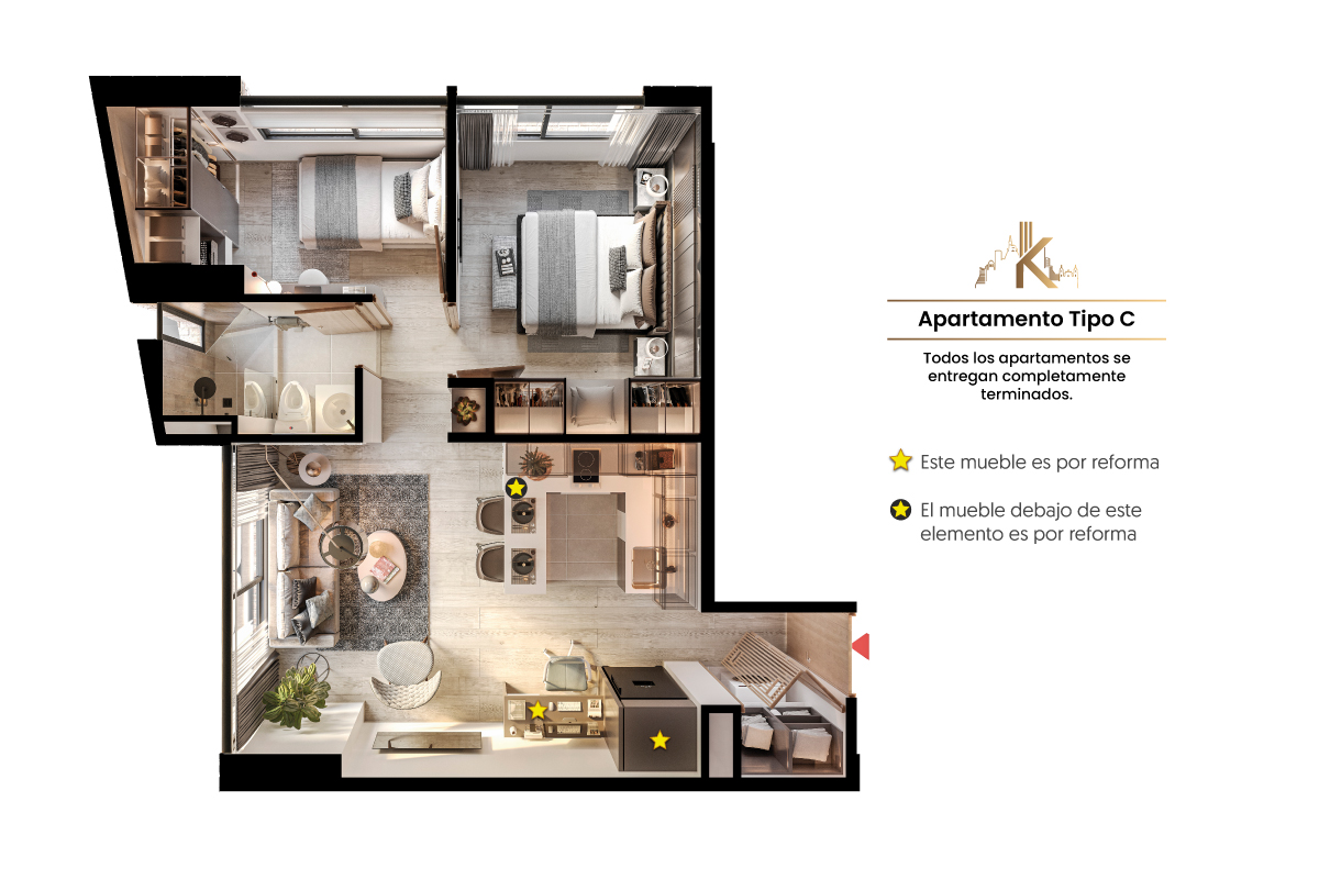  en undefined Undefined Undefined Undefined 45 m2 Habitaciones 2 Baños 1 Garajes 0 Precio $552600000