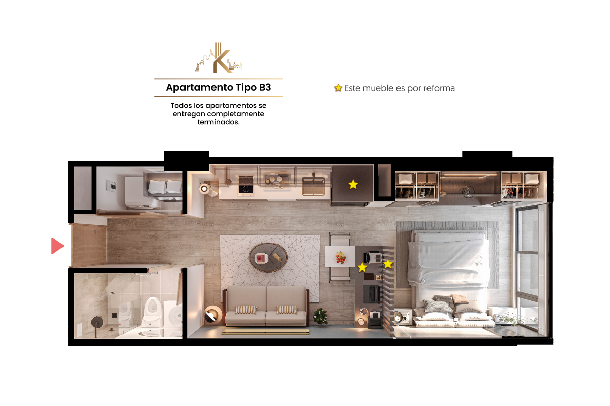  en undefined Undefined Undefined Undefined 34 m2 Habitaciones 1 Baños 1 Garajes 0 Precio $357288000