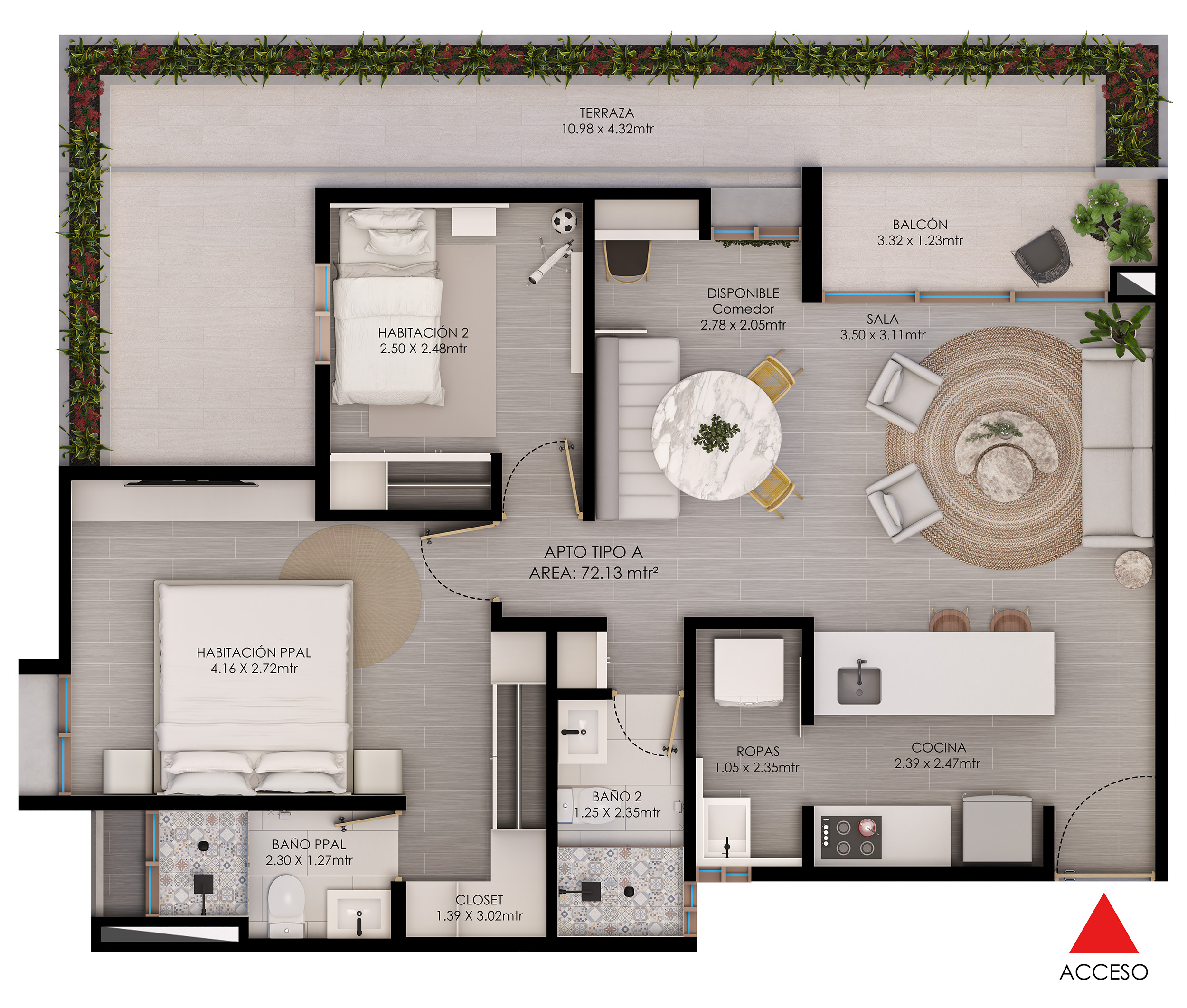  en undefined Undefined Undefined Undefined 60 m2 Habitaciones 2 Baños 2 Garajes 1 Precio $760430500