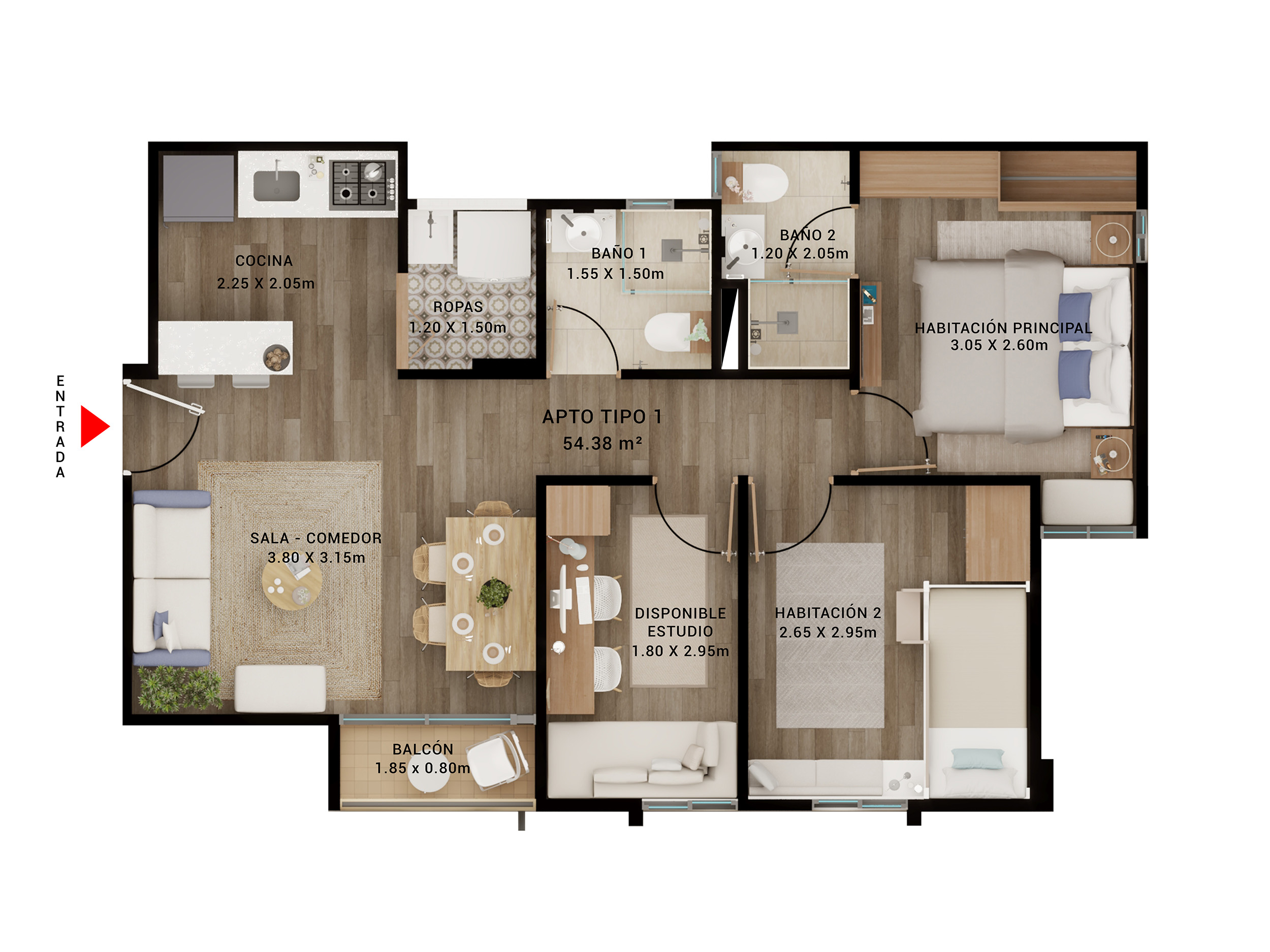 Proyectos Vivienda Nueva Cian Apartamento en venta Cundinamarca Girardot Togorama 54 m2 Habitaciones 2 Baños 2 Garajes 0 Precio $228690000