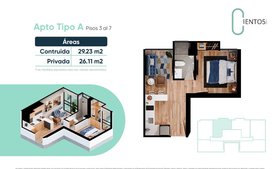 en undefined Undefined Undefined Undefined 26 m2 Habitaciones 1 Baños 1 Garajes 0 Precio $330500000