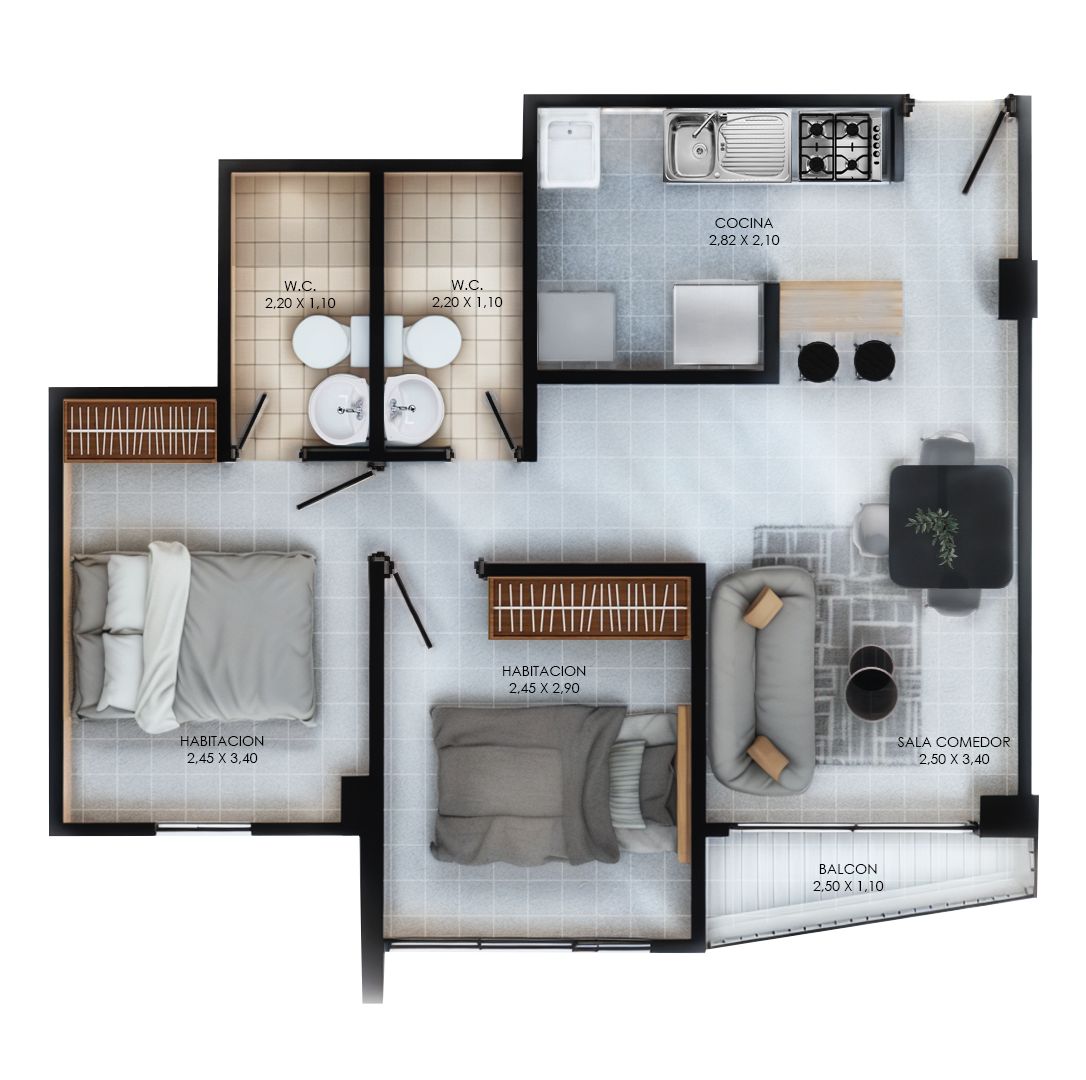  en undefined Undefined Undefined Undefined 41 m2 Habitaciones 2 Baños 2 Garajes 0 Precio $166175700