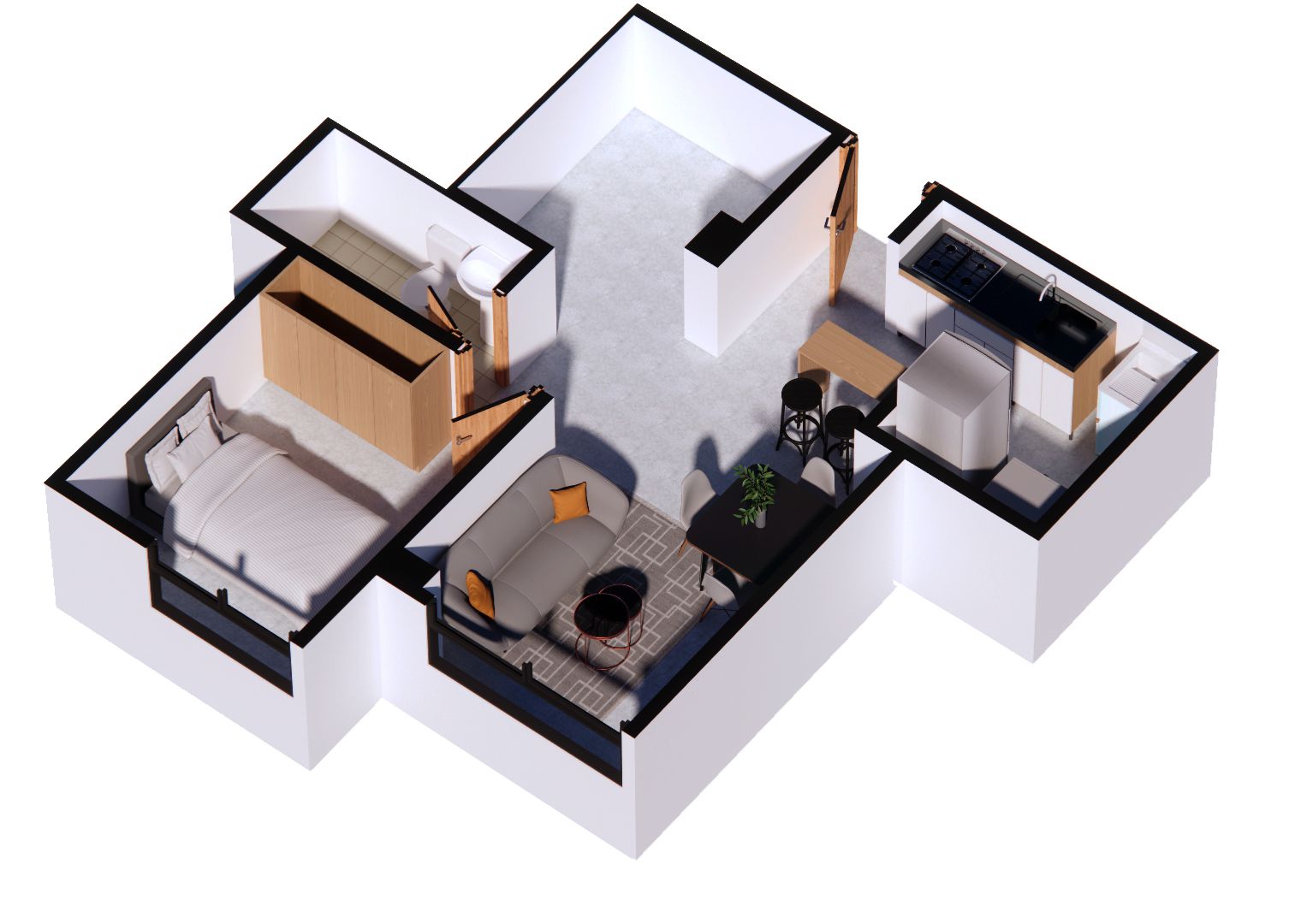 Proyectos Vivienda Nueva Torre 3 Apartamento en venta Quindío Armenia Monteprado 36 m2 Habitaciones 1 Baños 1 Garajes 0 Precio $149495970