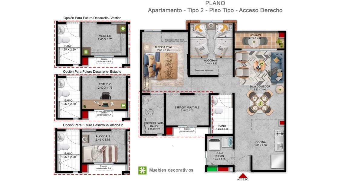 Proyectos Vivienda Nueva Brissea Apartamento en venta Valle Del Cauca Jamundí Jamundí 51 m2 Habitaciones 3 Baños 2 Garajes 0 Precio $277500000