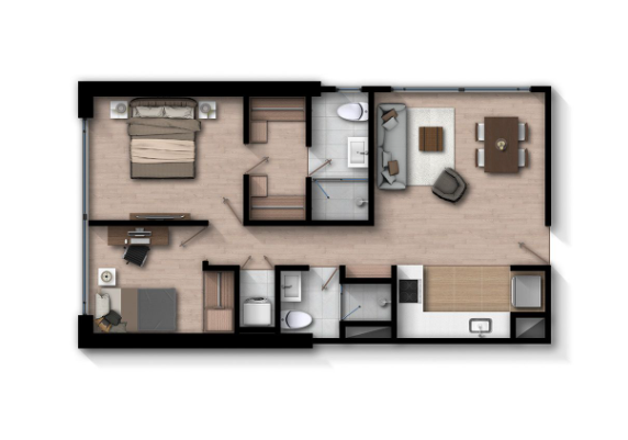 Proyectos Vivienda Nueva View 63 Apartamento en venta Cundinamarca Bogotá Chapinero Alto 61 m2 Habitaciones 2 Baños 2 Garajes 1 Precio $601000000